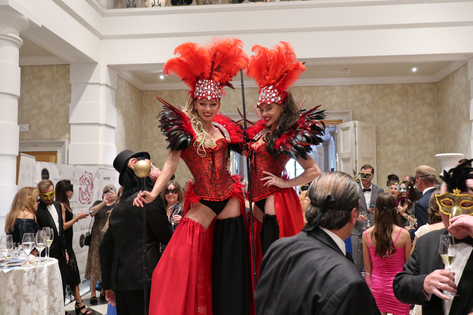 Stilt walkers in Marbella