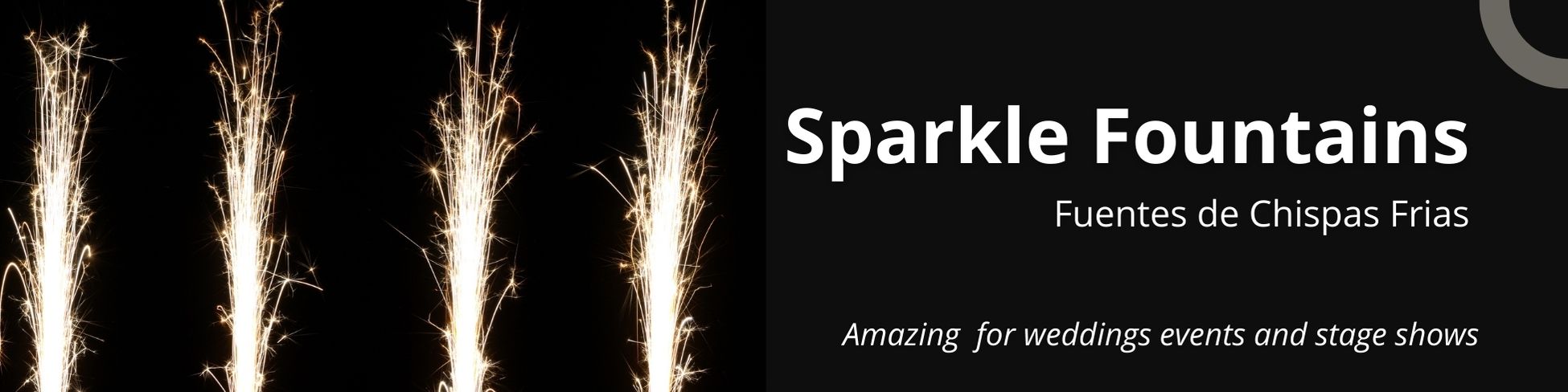 Cold spark fireworks Nerja