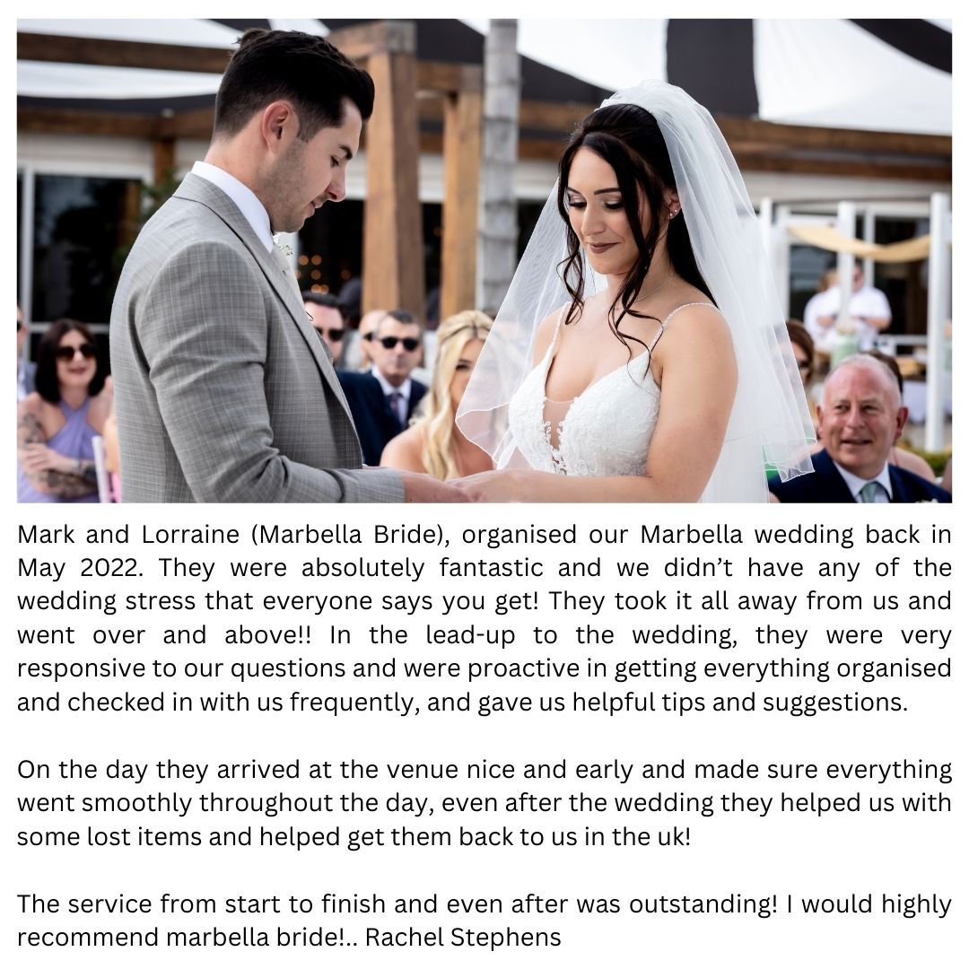 Wedding planner Marbella review