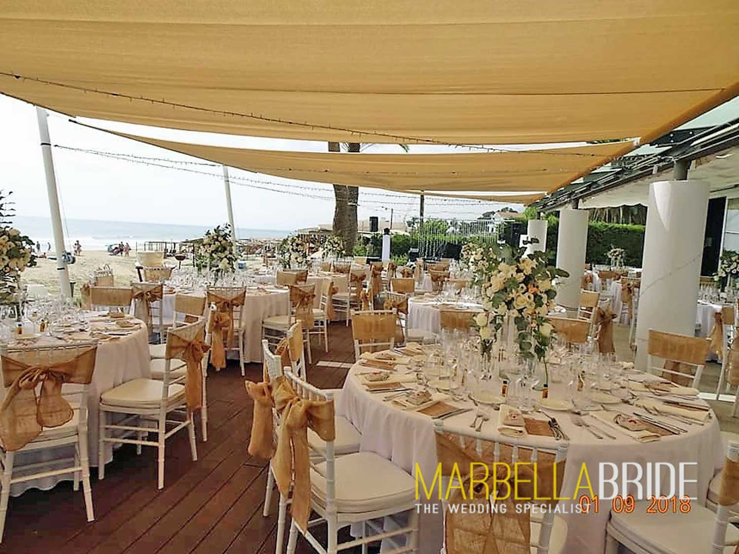 Beach wedding venue Marbella
