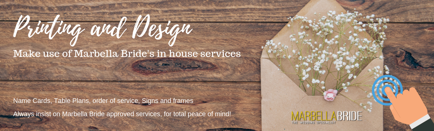 Wedding Printing service Marbella Spain